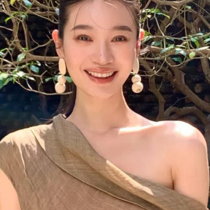 Wholesale  Color Silk Earrings Long Zircon Tassel Earrings