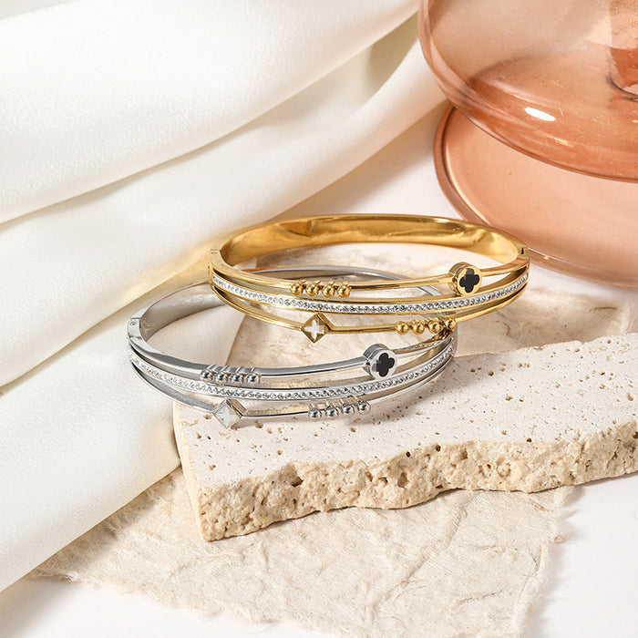 Wholesale Trendy and fashionable stainless steel bracelet, titanium steel bracelet, titanium steel bracelet, versatile bracelet accessory