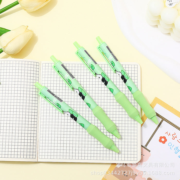 Wholesale 4pcs/set Panda Flower Soft Cloud Grip Gel Pen Quick-drying Pen Brush Pen