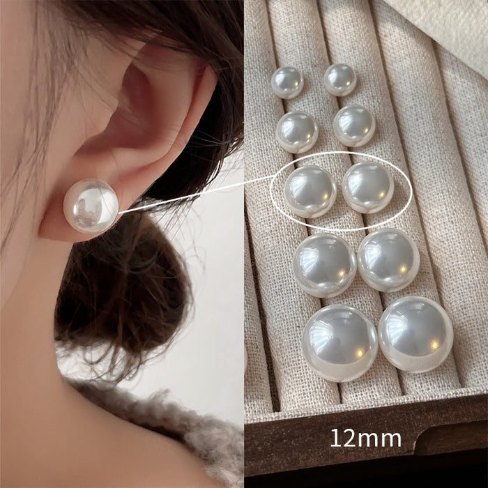 Wholesale Pearl earrings, pure silver needles, niche, high-end, versatile new earrings