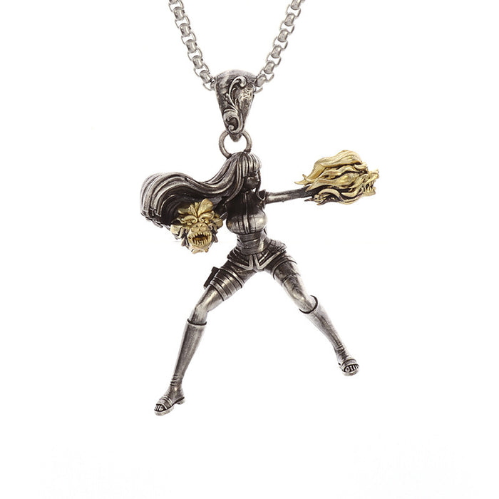 Wholesale  Retro Alloy Cartoon Character Pendant Necklace