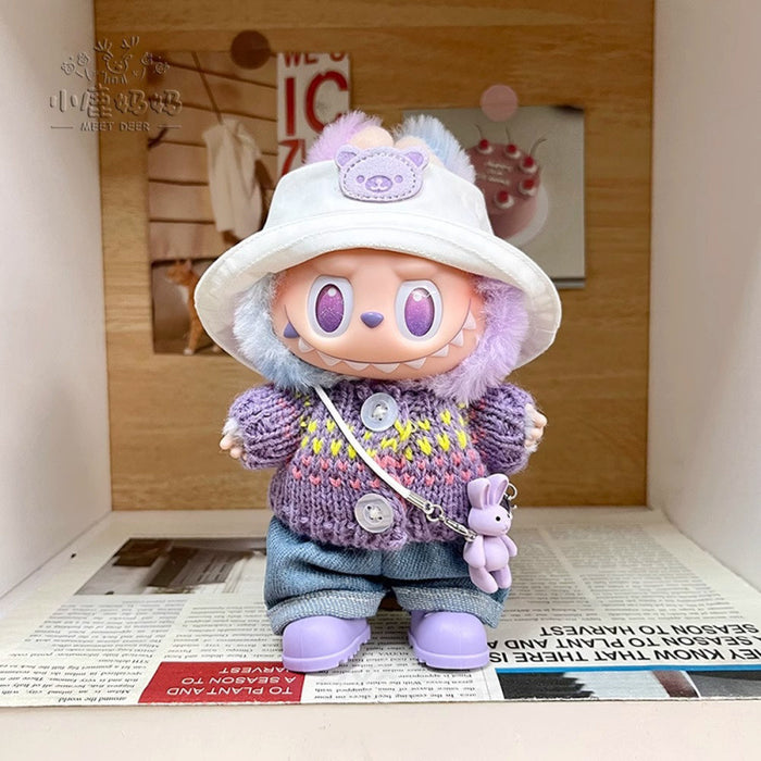 Wholesale Vinyl Doll Clothes Lucky  Clothes Trendy Cool Overalls