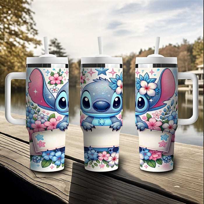 Wholesale Tumbler Cute Cartoon Pattern 40OZ Stainless Steel Car Ice Bullies Cup