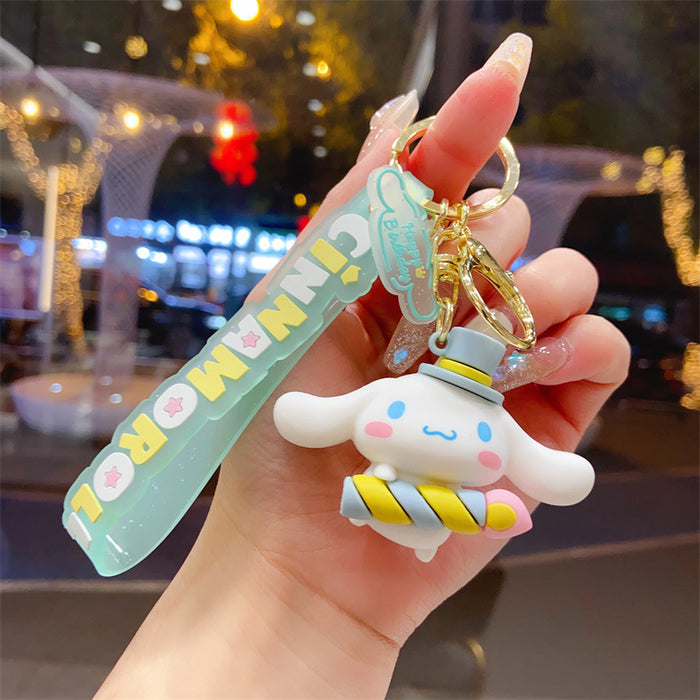 Wholesale Creative and cute cartoon car keychain backpack decoration