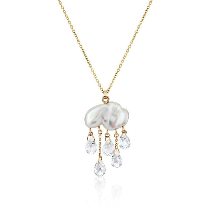 Wholesale Marine Series Pendant Cute Crab Jellyfish Goldfish Pendant Necklace Plated with 18K Gold