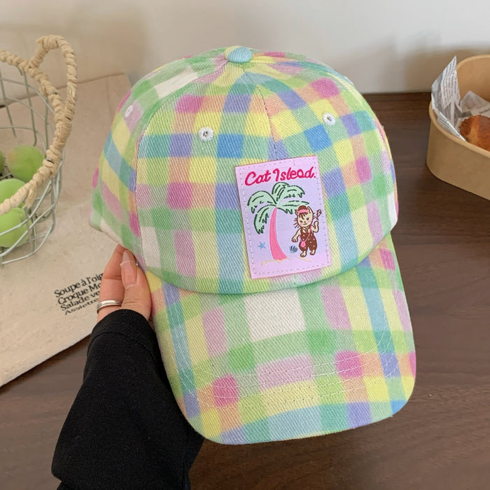 Wholesale New Cute Embroidered Duck Tongue Hat Versatile Sunshade and Sunscreen Baseball Hat