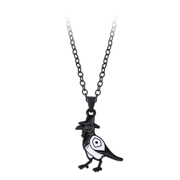 Wholesale K-POP Cartoon Cute Metal Dripping Pendant Necklace