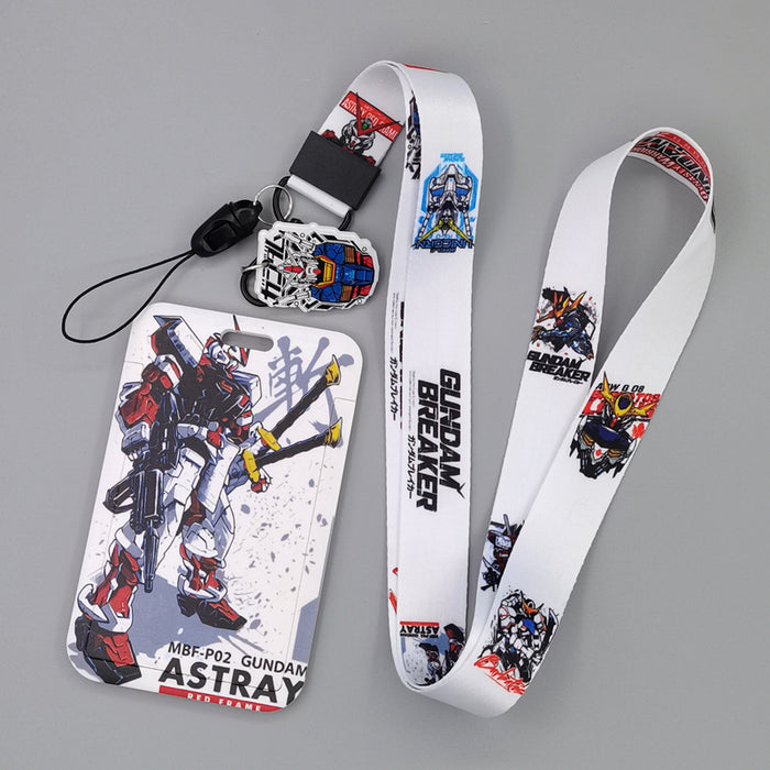 Wholesale Cartoon Superhero Bus Pass Holder With Neck Lanyard ABS Material Trendy Fashion Accessory