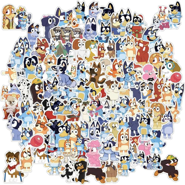 Wholesale 100pcs Cartoon Dog Graffiti Waterproof Sticker Decor for Suitcases,  Notebooks,  and Electric Vehicle Accessories