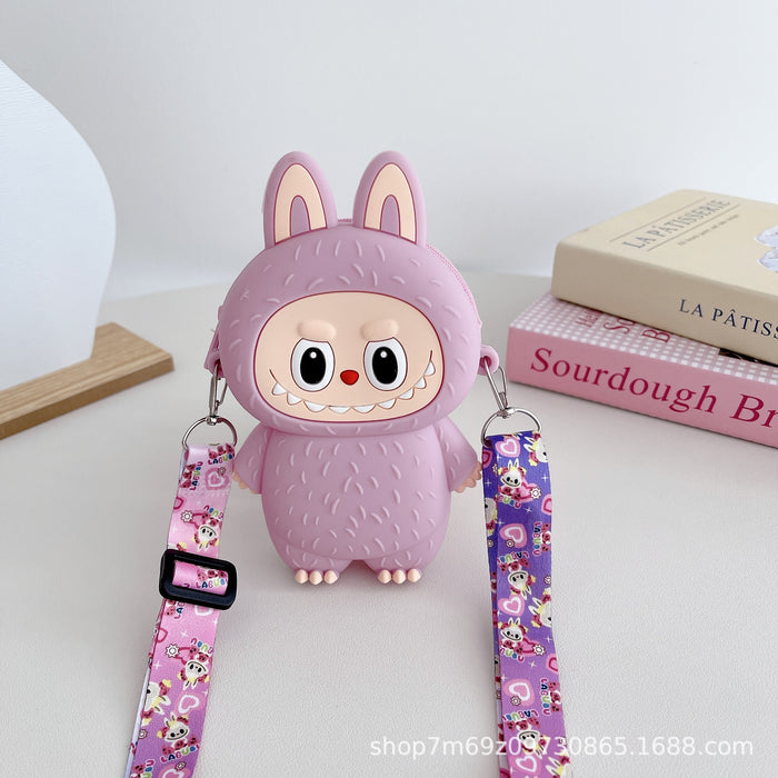 Wholesale Children's cartoon silicone small bag crossbody bag shoulder bag coin purse