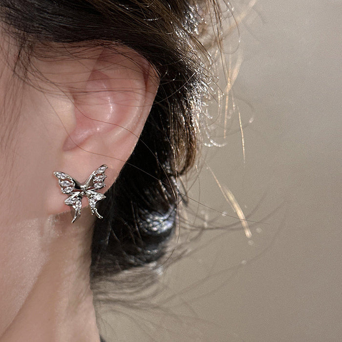 Wholesale Rhinestone Butterfly Earrings Women's Earrings