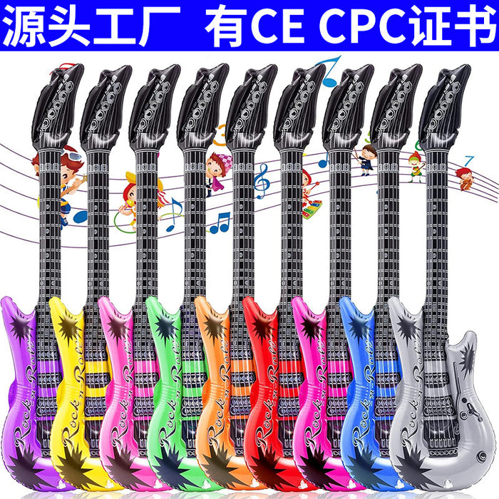 Wholesale 10Pcs inflatable toys inflatable guitar bar party activities stage props inflatable musical instrument