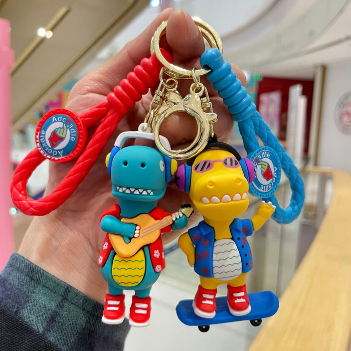 Wholesale Cartoon Creative Soft Rubber Keychain Bag Pendant Car Hanging Decoration Exquisite Cute Doll