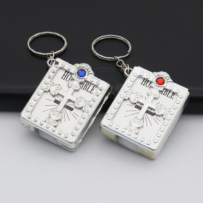 Wholesale Paper Mini Halloween Cross Keychain JDC-KC-KangX003