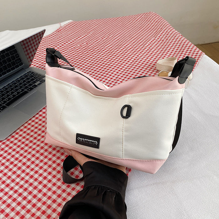 Wholesale Small bag new color contrasting wide shoulder strap crossbody bag fashionable and versatile single shoulder