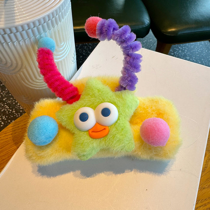 Wholesale Large pink plush hairclips