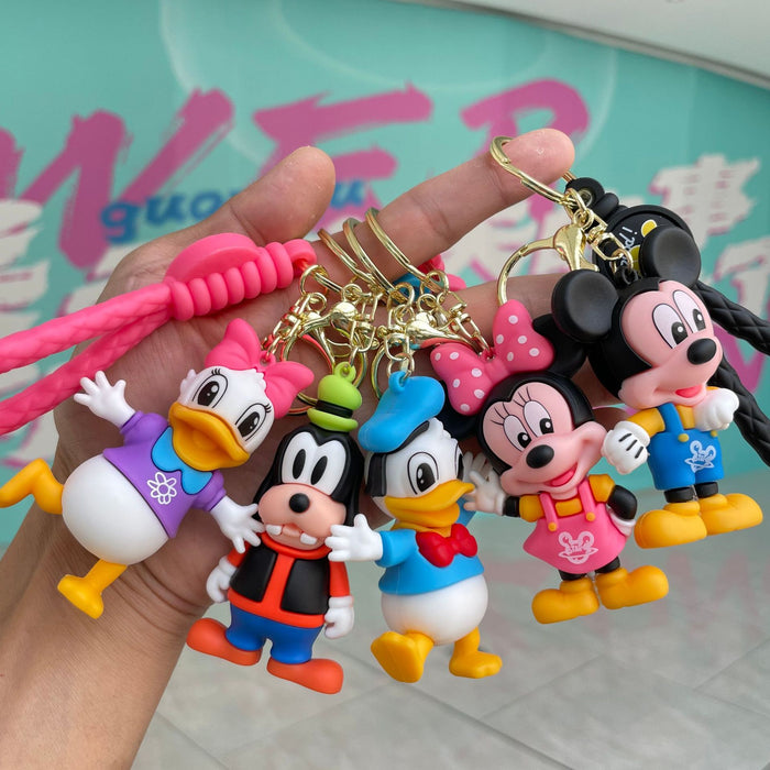 Wholesale Classic keychain cartoon doll backpack pendant car keychain
