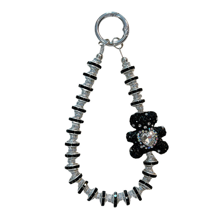 Wholesale Rhinestone Heart-Bear Phone Lanyard &  Keychain