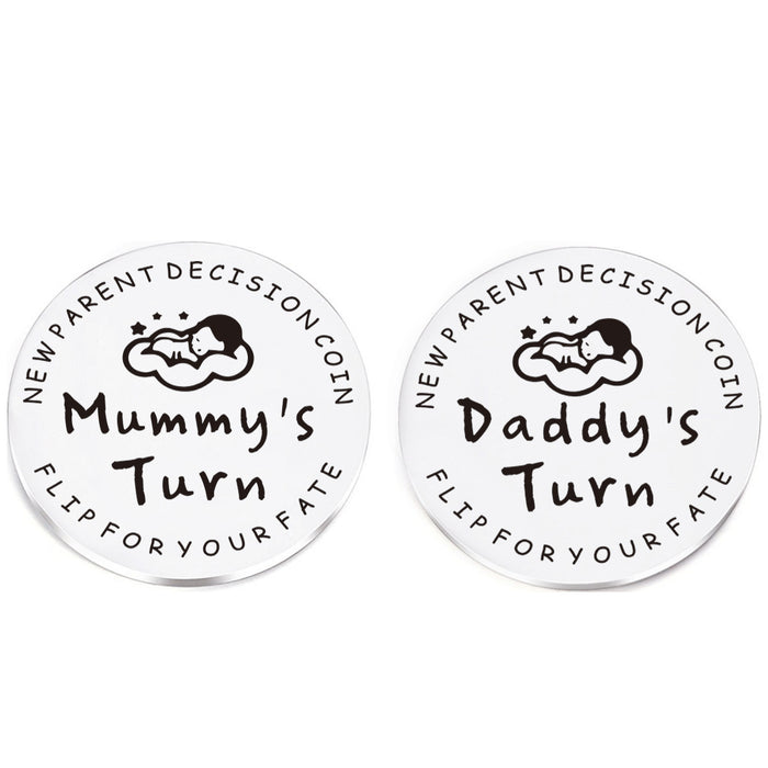Wholesale Newborn commemorative coin baby stainless steel decision coin