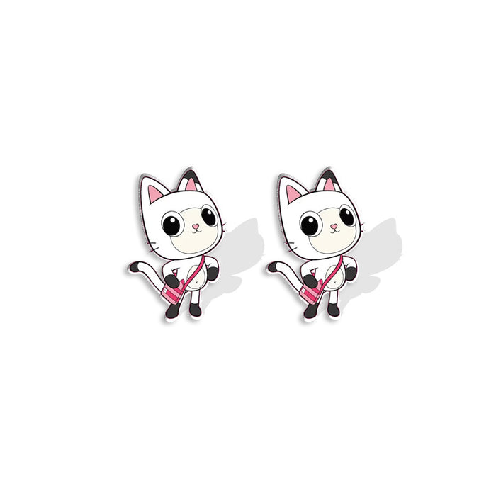 Wholesale Cute Doll House Earrings Cat Earrings Doll Earrings