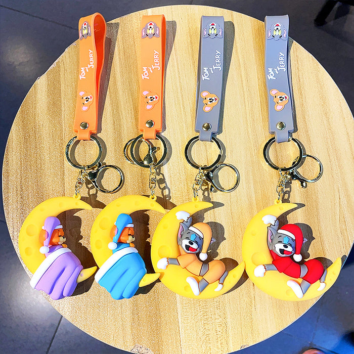 Wholesale Cartoon Silicone Doll Keychain JDC-KC-MZL016