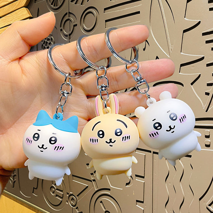 Wholesale cartoon cute online red doll cat bear rabbit pendant small gift