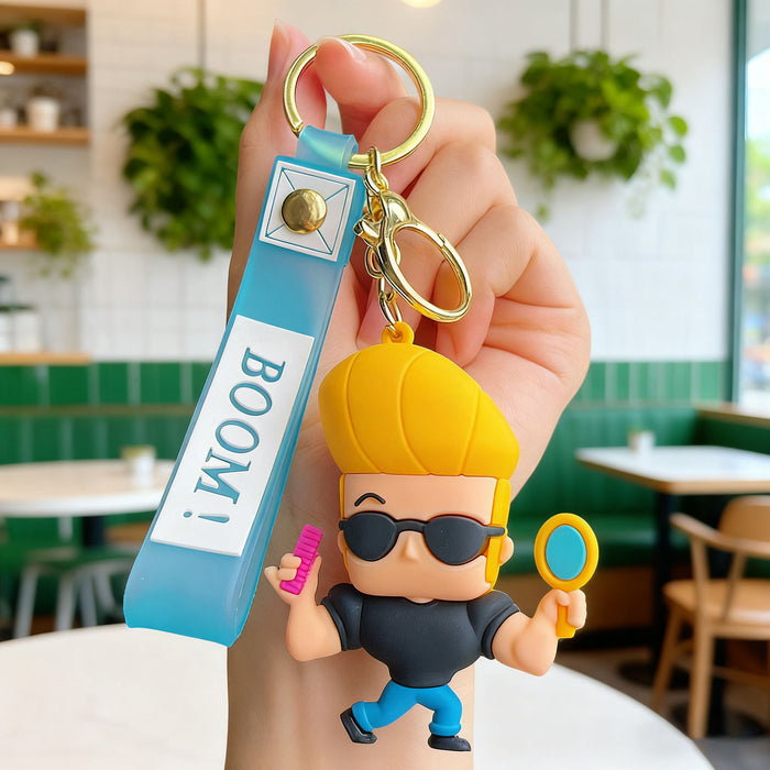 Wholesale Cartoon Silicone Little Tree Man Keychain Car Key Accessory for Gift MOQ≥2