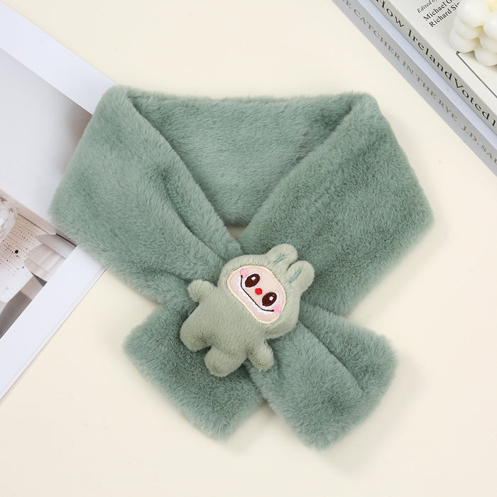 Wholesale Cute cartoon plush warm neck warmer for children
