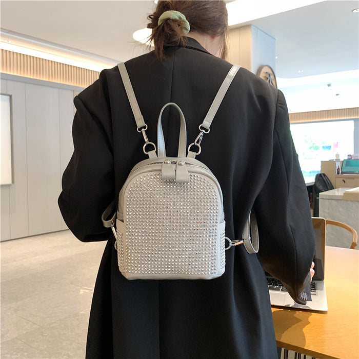 Wholesale Street Trend Shell Shape Rhinestone PU Handbag Women' s Gift Fashion Accessory