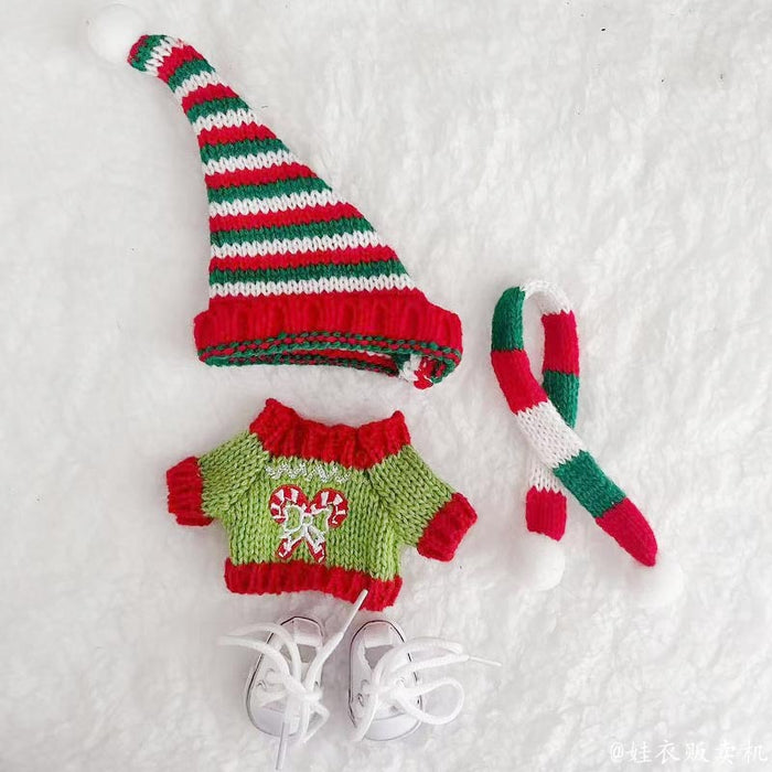 Wholesale Clothing accessories pendant baby clothes Christmas hat f set winter sweater
