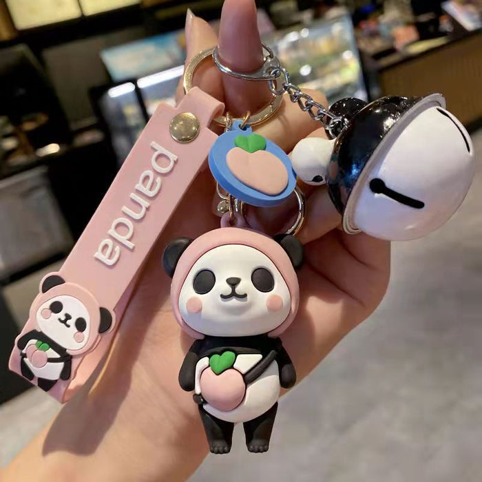 Wholesale Fruit Panda Keychain Pendant Creative Cartoon JDC-KC-ZT002