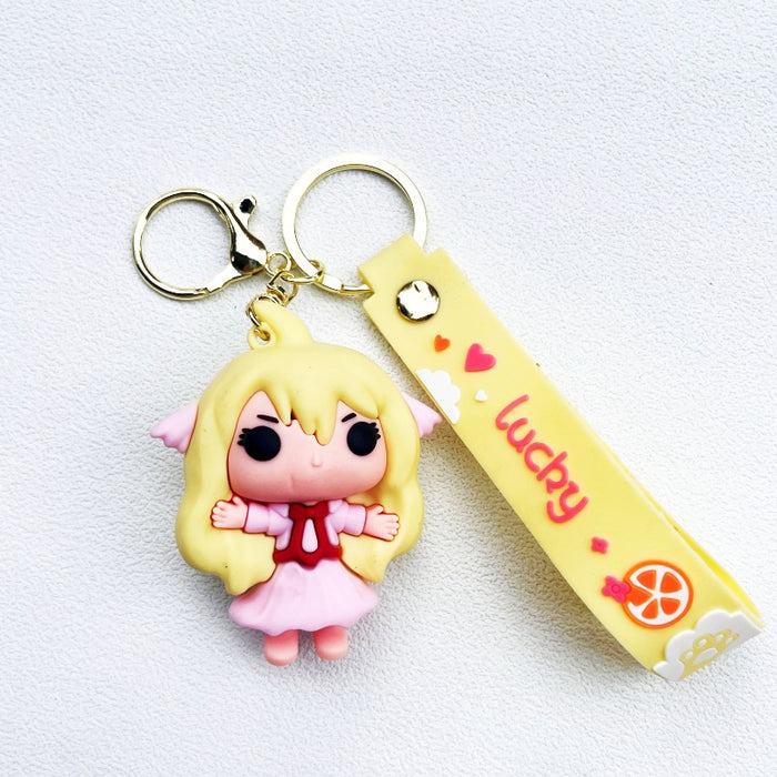 Wholesale PVC Cartoon Doll Keychain JDC-KC-WuYi165