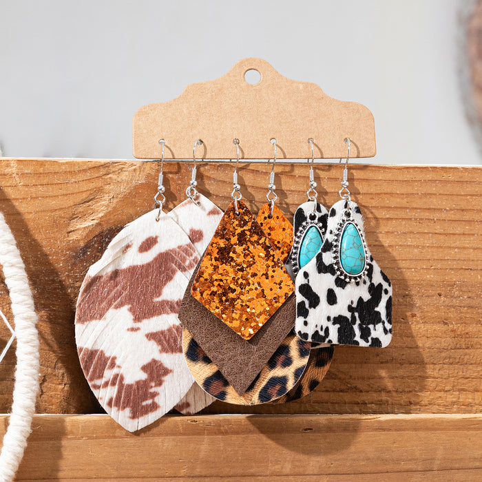 Wholesale Vintage turquoise design earring set