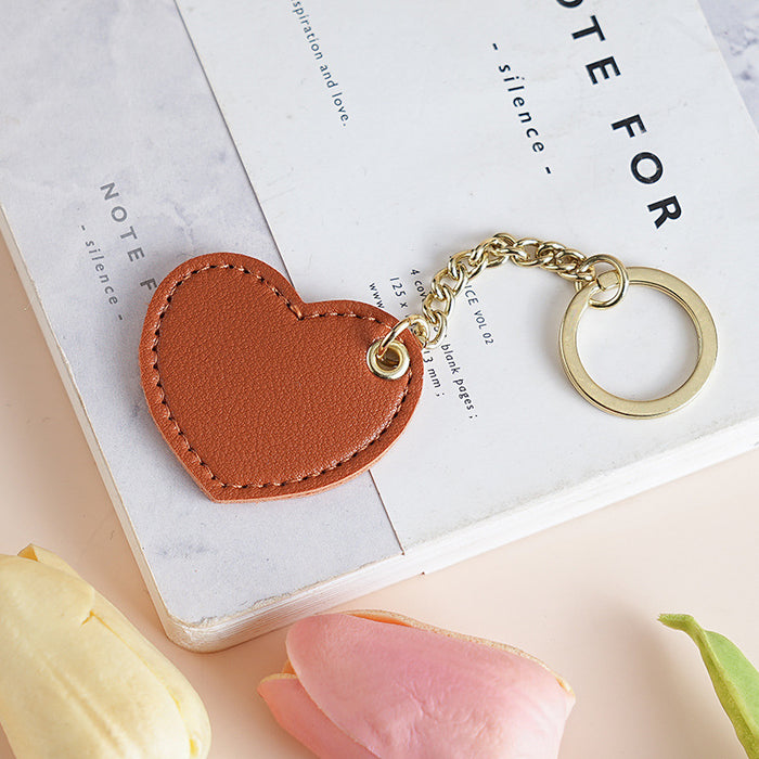Wholesale Jewelry pendant, heart-shaped leather keychain, cute bag keychain