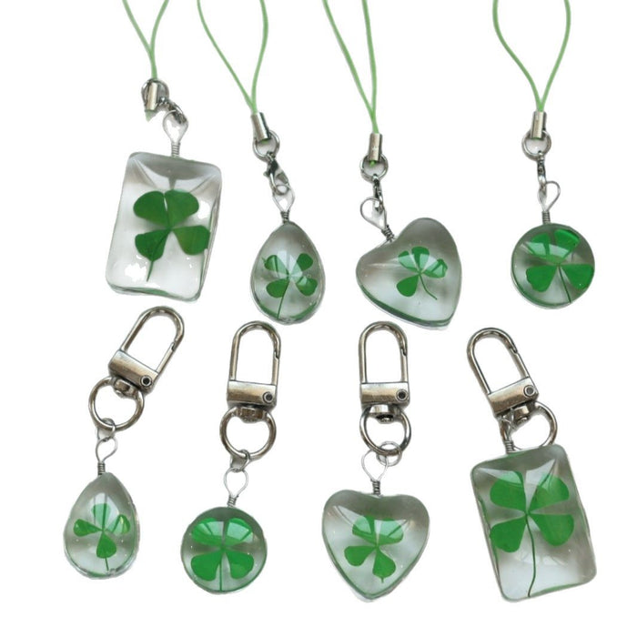 Wholesale leaf clover  keychain