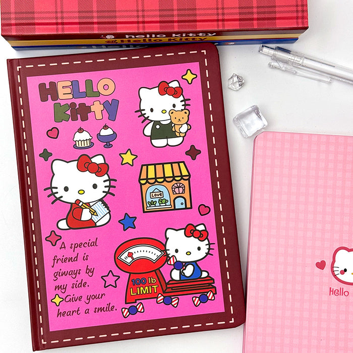 Wholesale Cute Sweet Hard Cover Notebook  Cat Notepad Girl' s Heart Colored Pages Handbook
