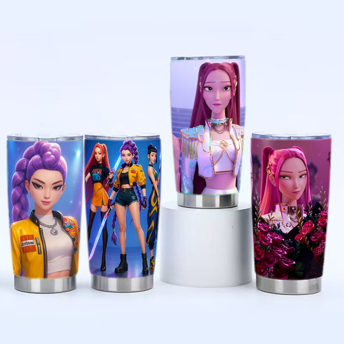 Wholesale 20oz Car Cup Hunter Witch Group K-Pop Vacuum Stainless Steel Thermos Cup