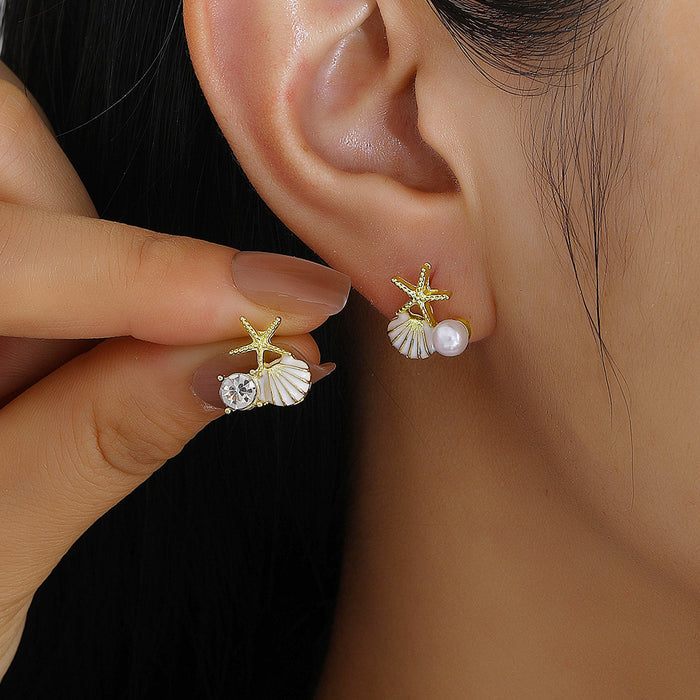 Wholesale Starfish Shell Earrings