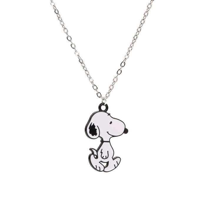 Wholesale Cute cartoon black and white couple necklaces