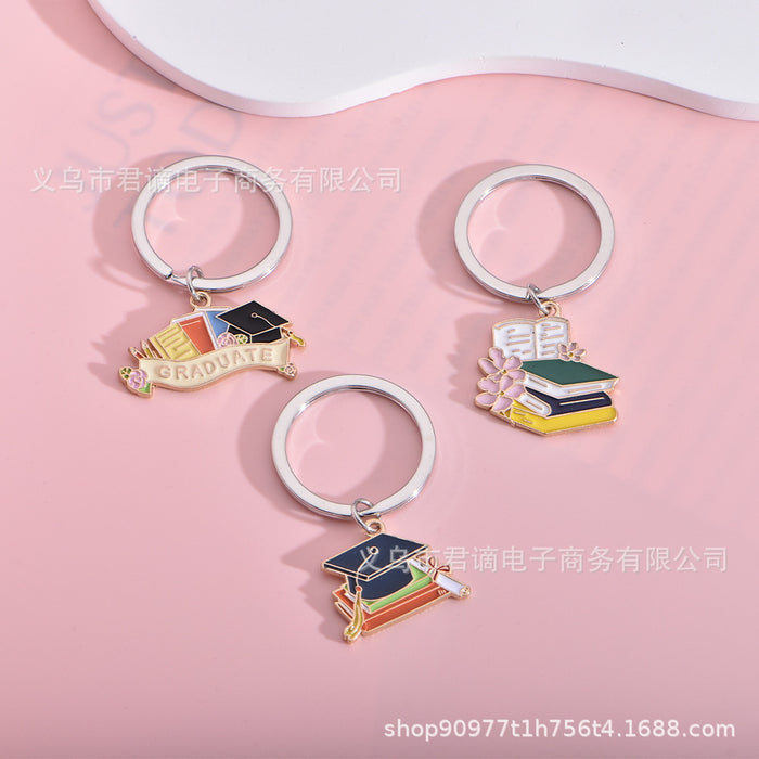 Wholesale Keychain Small Pendant Gift Bag Decoration Metal Oil Dripping Accessories