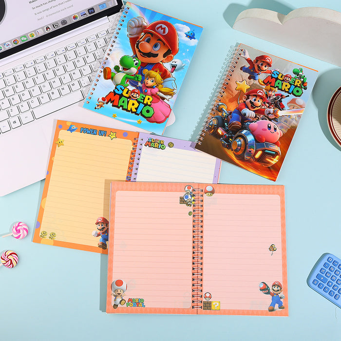 Wholesale 4pcs Spiral Notebook Lined Pages Gamer Diary Boutique Gift