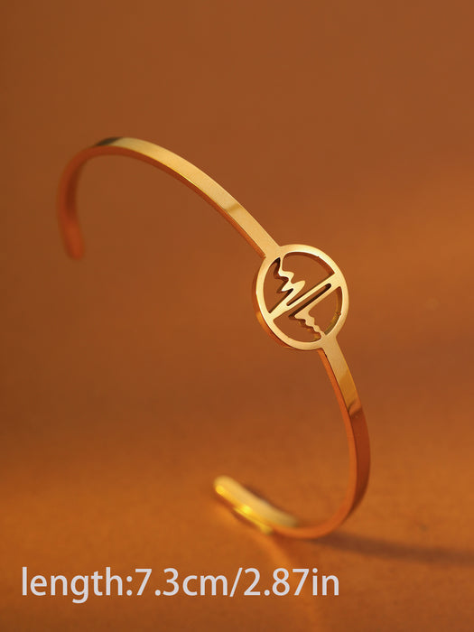Wholes alecross bracelet  elegant butterfly accessory  stainless steel   heart-shaped bangle