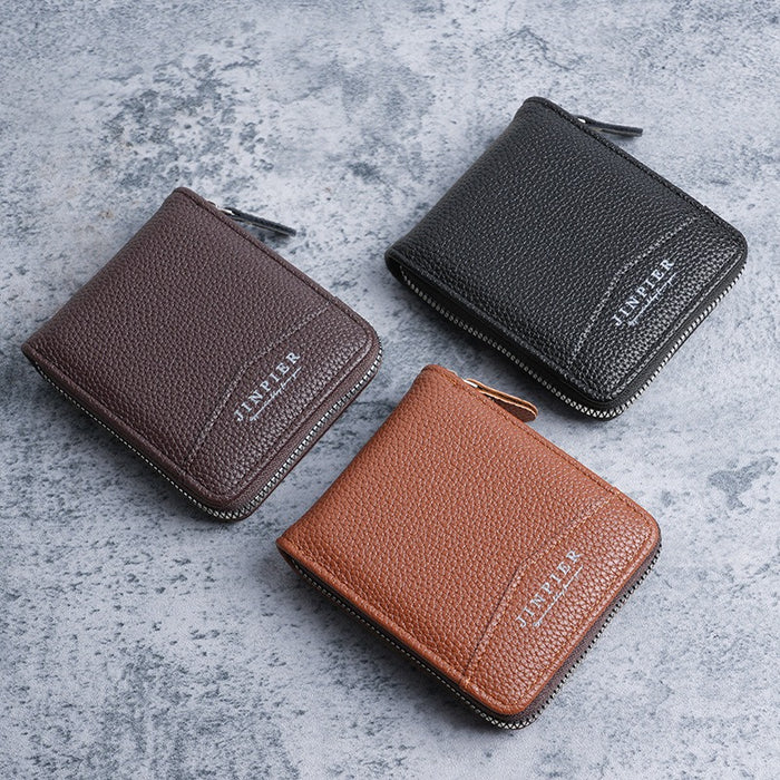 Wholesale Letter Print Men' s PU Leather Wallet Vertical Business Card Holder Everyday Office Gift Boutique Accessory