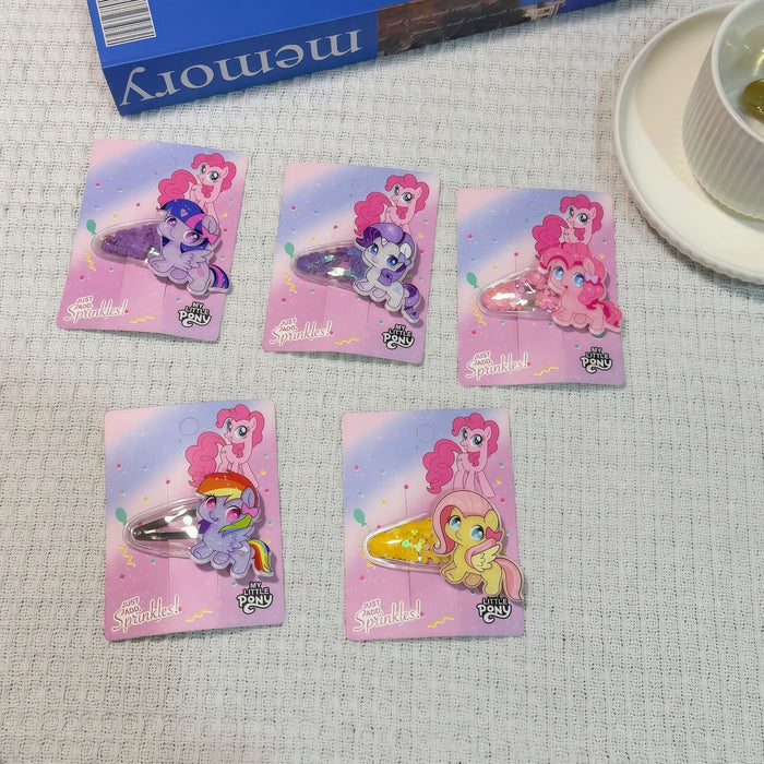 Wholesale Cute cartoon quicksand-style girl' s hair clips