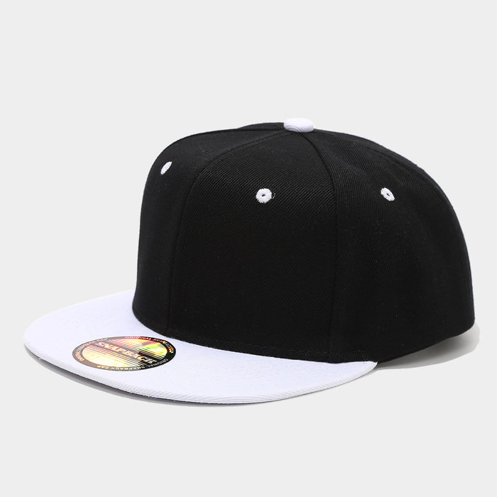 Wholesale Two-tone color block hip-hop cap unisex flat-brimmed baseball cap