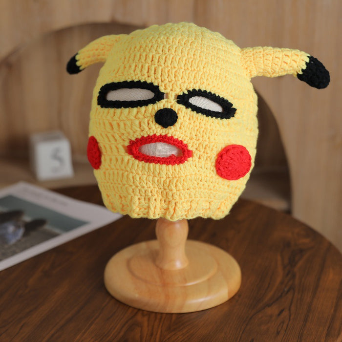 Wholesale Funny Pickup Headgear Cute Cartoon Knitted Hat Men's and Women's Edition Handmade