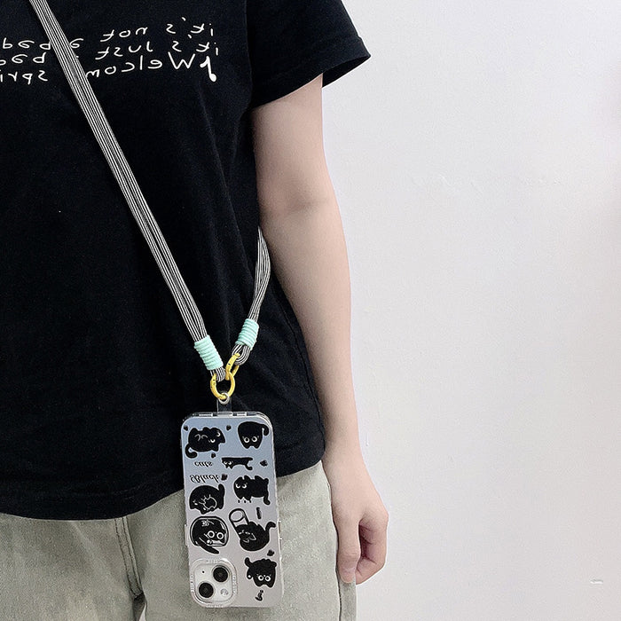 Wholesale Outdoor neck strap long chain phone strap Keychains