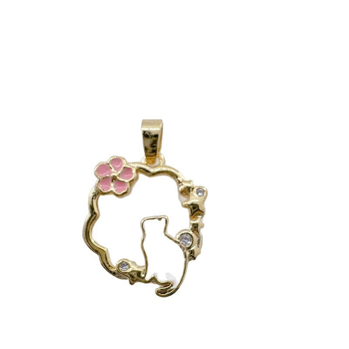 Wholesale Koi Fish Mother-of-Pearl Pendant Copper Electroplated Jewelry Accessory MOQ≥2