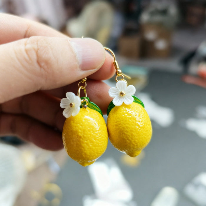 Wholesale Purple Grape Resin Earrings Trendy Fashion Accessory