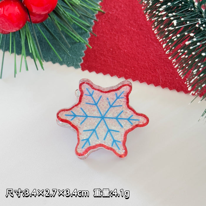 Wholesale Christmas small hairpin gingerbread man Christmas tree snowman small clip cute  hairpin holiday hair accessories